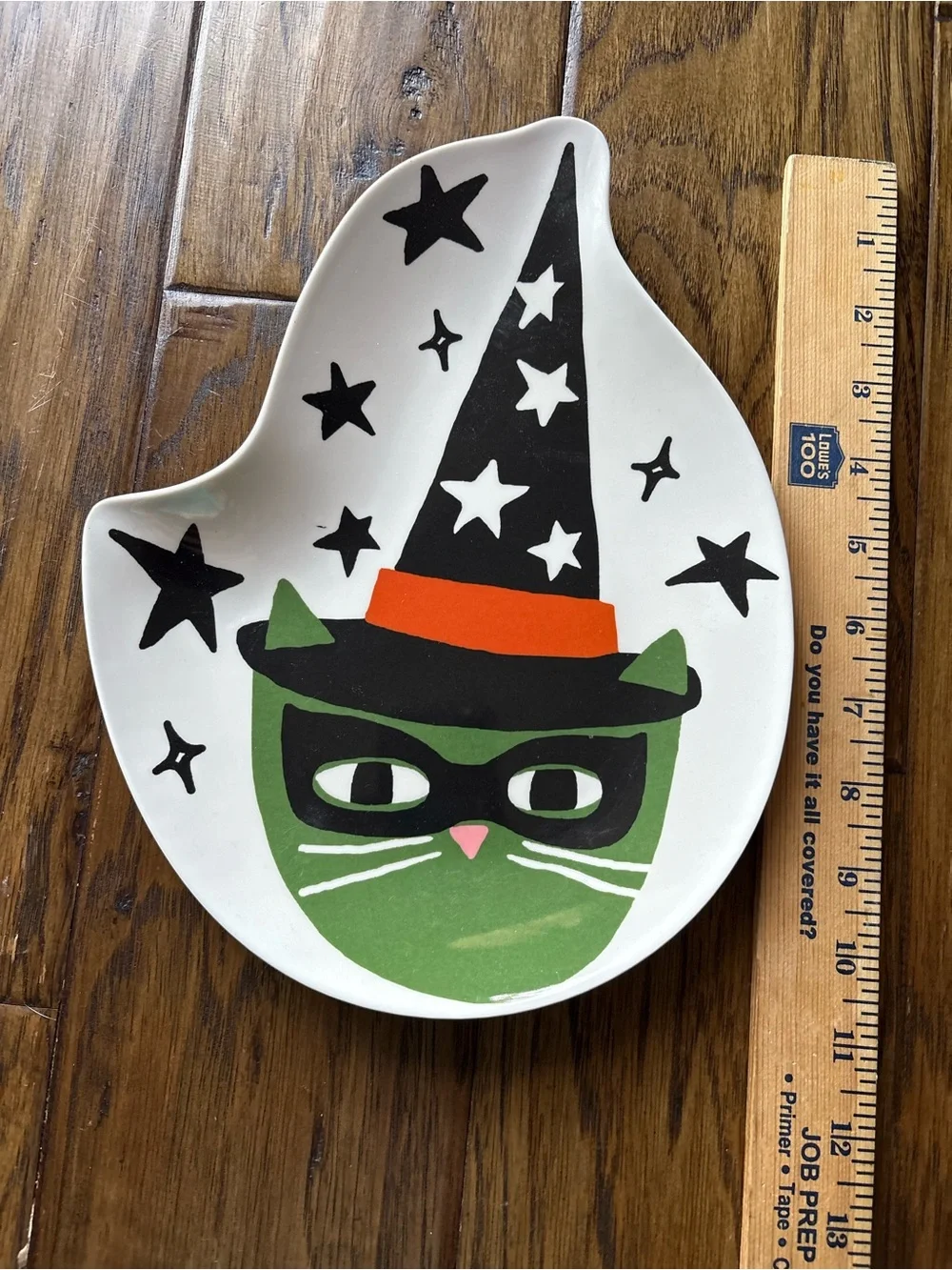 Hyde & EEK Witch Cat Halloween Melamine Plates Set of 4